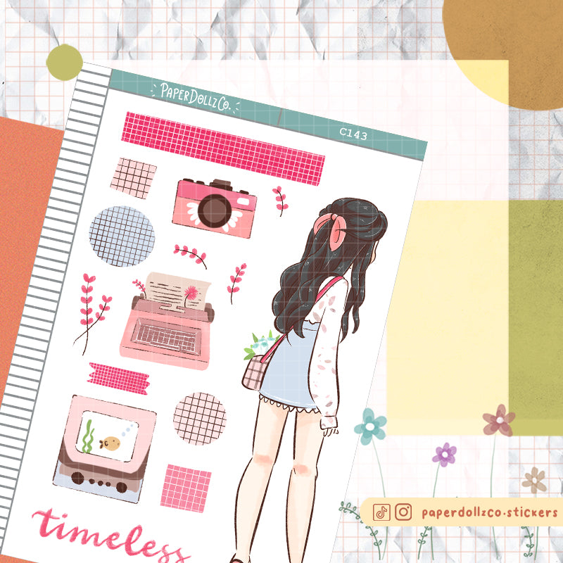 Timeless Spring Collections PaperDollzCo Planner Sticker | C143