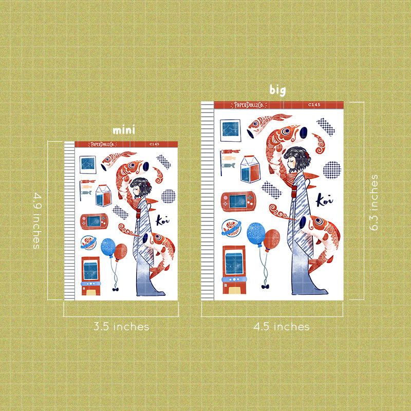 Koi Collections PaperDollzCo Planner Sticker | C145