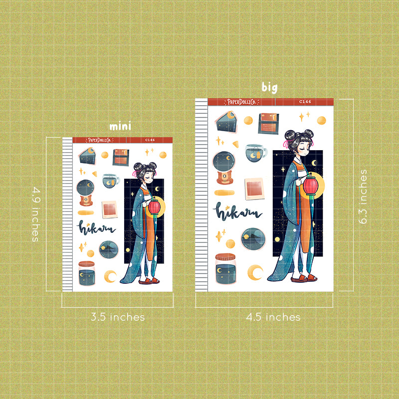 Hikaru Collections PaperDollzCo Planner Sticker | C146