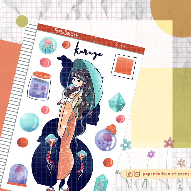 Kurage Collections PaperDollzCo Planner Sticker | C147