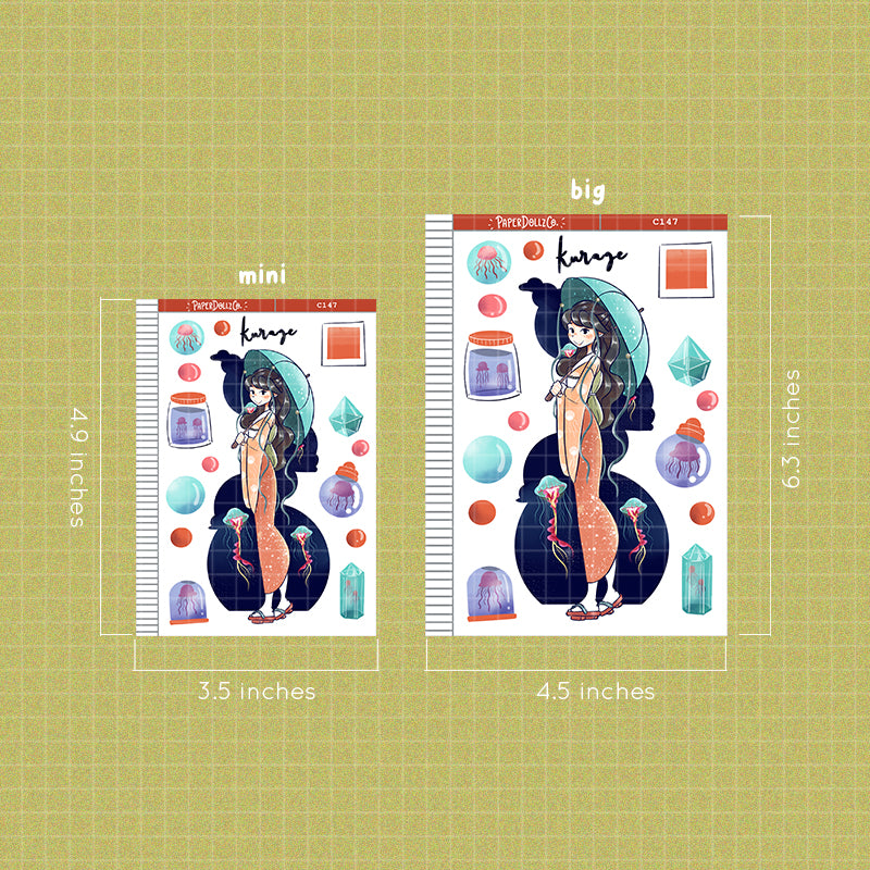 Kurage Collections PaperDollzCo Planner Sticker | C147