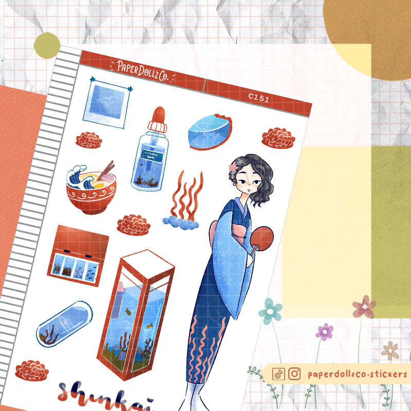 Shinkai Collections PaperDollzCo Planner Sticker | C151