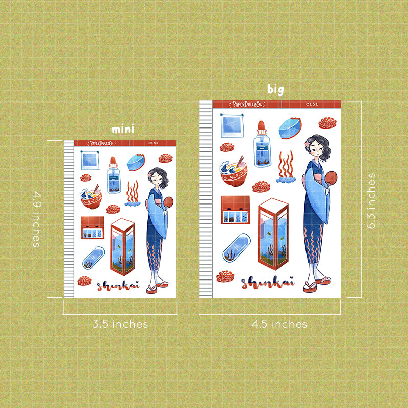 Shinkai Collections PaperDollzCo Planner Sticker | C151