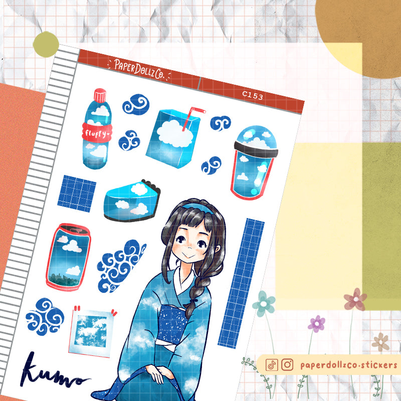 Kumo Collections PaperDollzCo Planner Sticker | C153