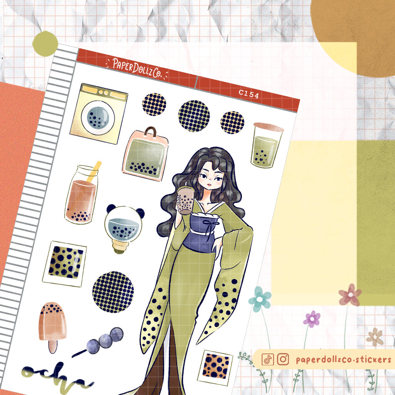 Ocha Collections PaperDollzCo Planner Sticker | C154