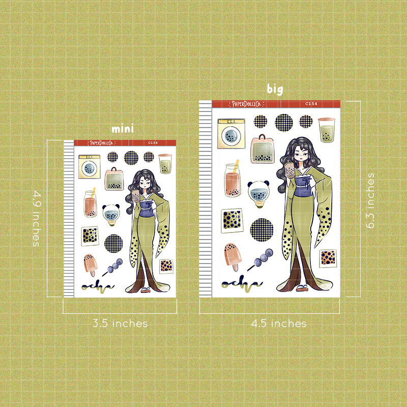 Ocha Collections PaperDollzCo Planner Sticker | C154