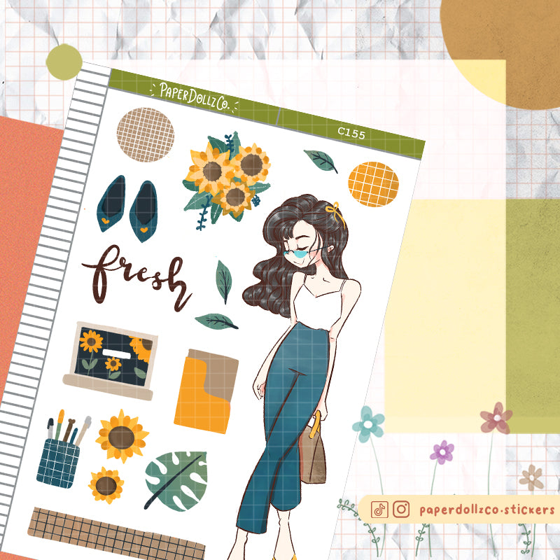 Fresh Summer Collections PaperDollzCo Planner Sticker | C155