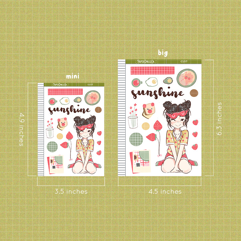 Sunshine Summer Collections PaperDollzCo Planner Sticker | C157