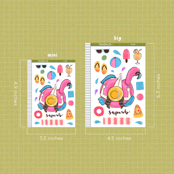 PaperDollzCo Superb Summer Planner Sticker | C160