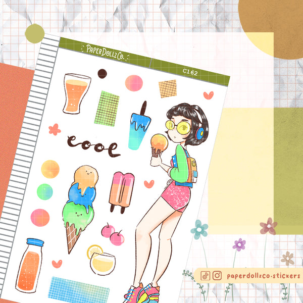 PaperDollzCo Cool Summer Planner Sticker | C162