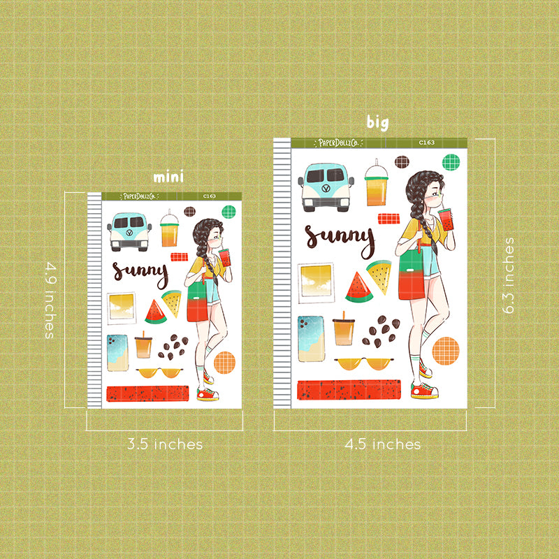 PaperDollzCo Sunny Summer Planner Sticker | C163