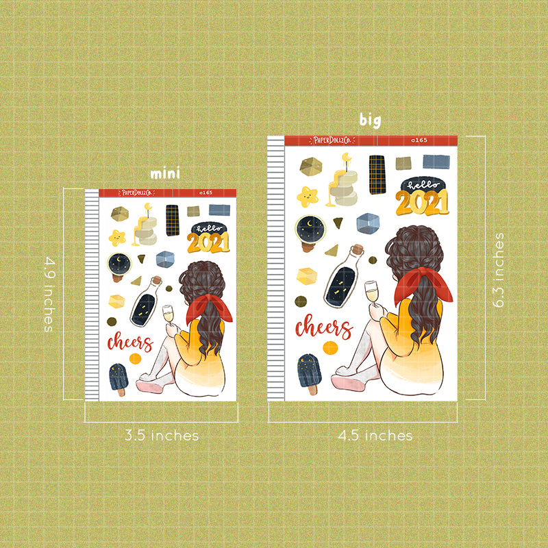 Cheers Holiday Collections PaperDollzCo Planner Sticker | C165