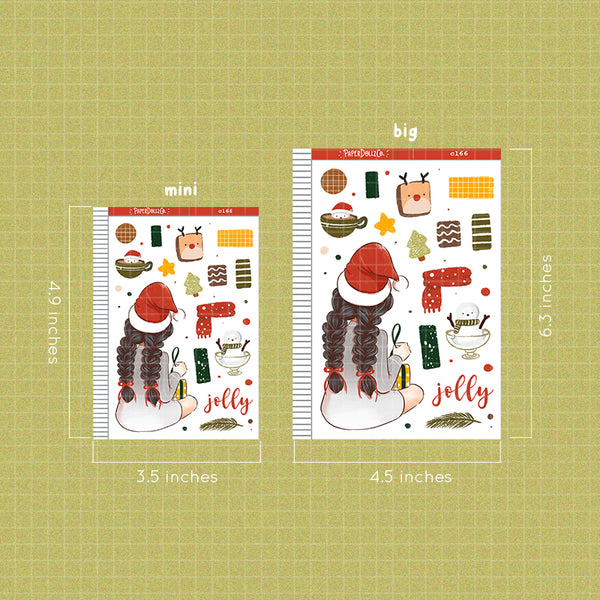 PaperDollzCo Jolly Christmas Planner Sticker | C166