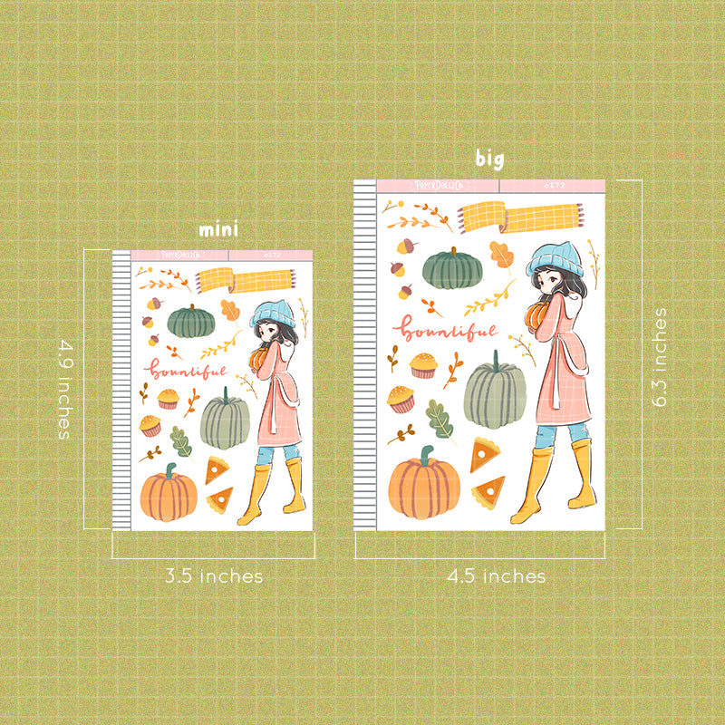 Bountiful Fall Collections PaperDollzCo Planner Sticker | C172