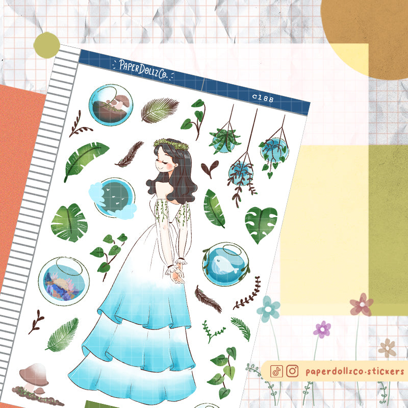 Gaea Collections PaperDollzCo Planner Sticker | C188