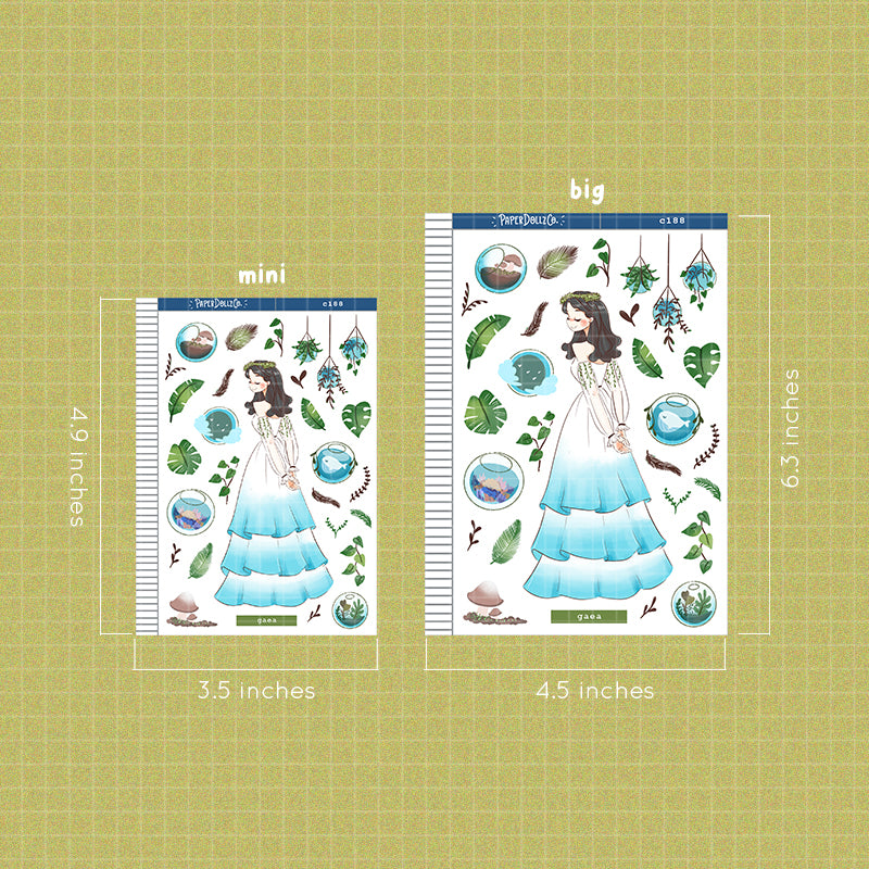 Gaea Collections PaperDollzCo Planner Sticker | C188