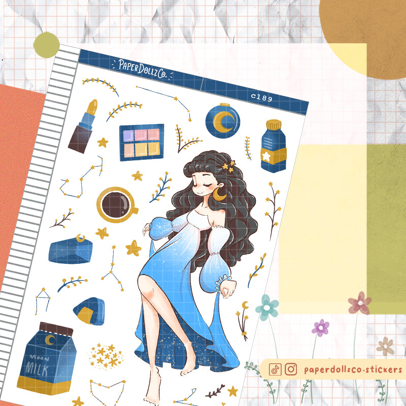 Asteria Collections PaperDollzCo Planner Sticker | C189