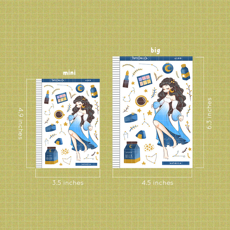 Asteria Collections PaperDollzCo Planner Sticker | C189