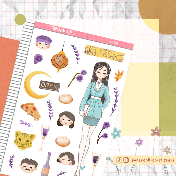 Yeoju-in Korean PaperDollzCo Planner Stickers | C196