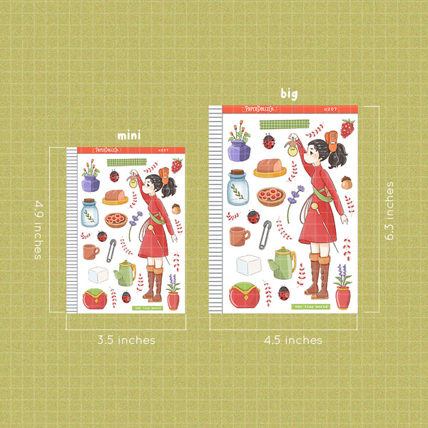 Her Tiny World PaperDollzCo Planner Stickers | C207