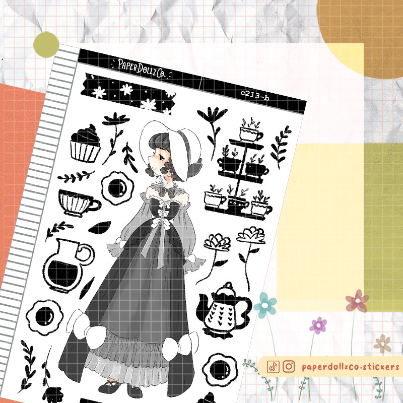 Mystical Gothicness Collections PaperDollzCo Planner Stickers | C213b