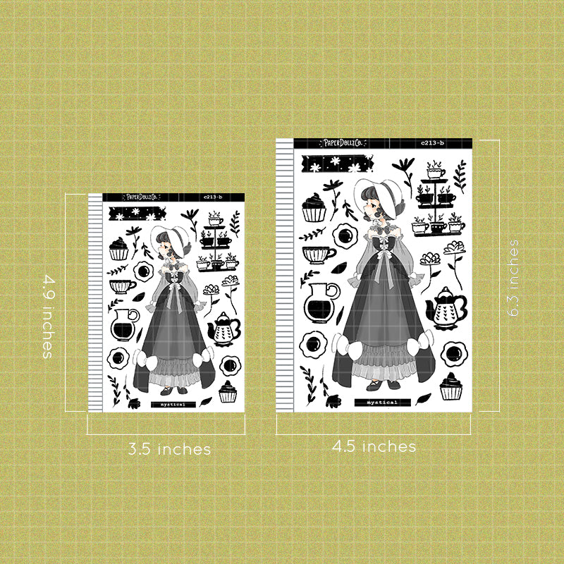 Mystical Gothicness Collections PaperDollzCo Planner Stickers | C213b