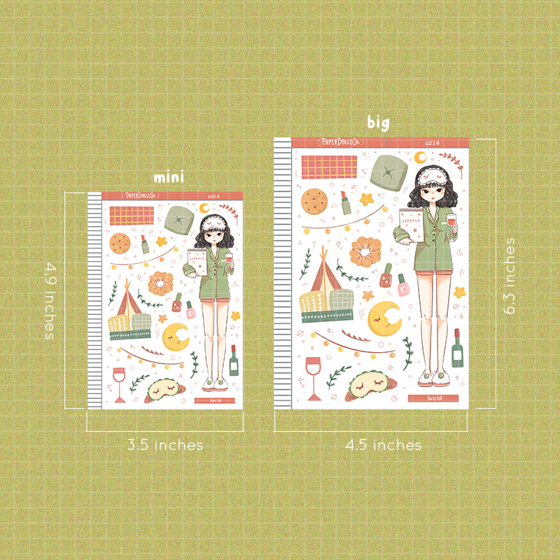 Lucid Collections PaperDollzCo Planner Stickers | C216