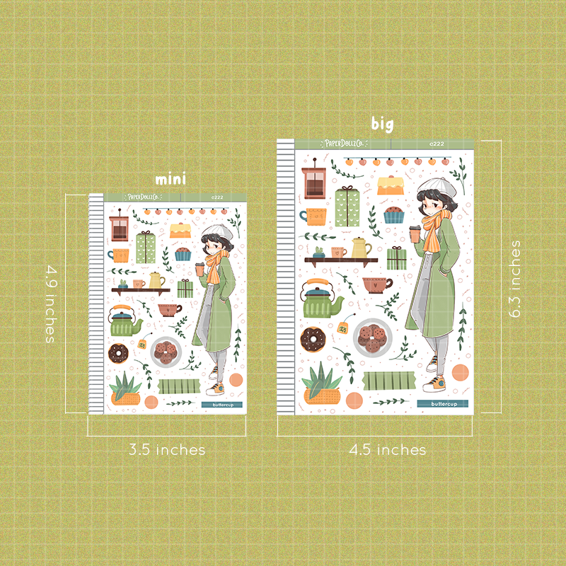 Buttercup Collections PaperDollzCo Planner Stickers | C222