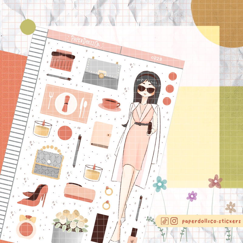 Bell Collections PaperDollzCo Planner Stickers | C228