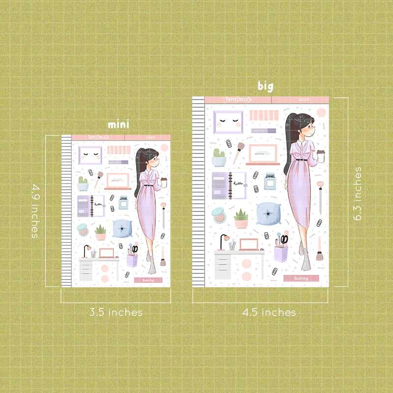 Bunny Collections PaperDollzCo Planner Stickers | C229
