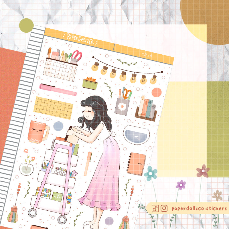 Organizer Collections PaperDollzCo Planner Stickers | C234