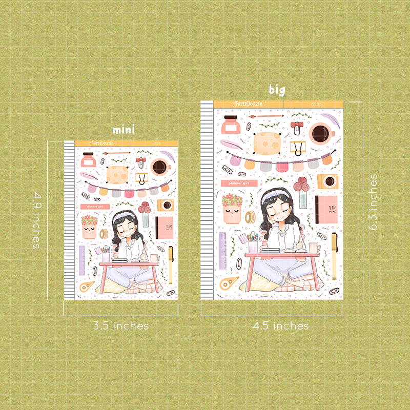Planner Girl Collections PaperDollzCo Planner Stickers | C235