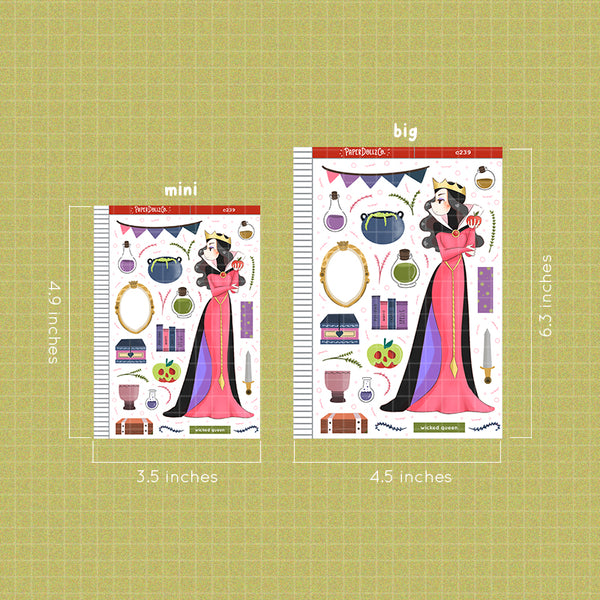 Wicked Queen PaperDollzCo Planner Stickers | C239