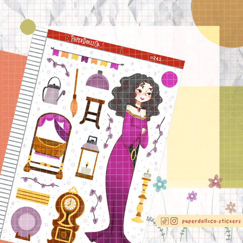 Old Witch Planner Stickers | C241