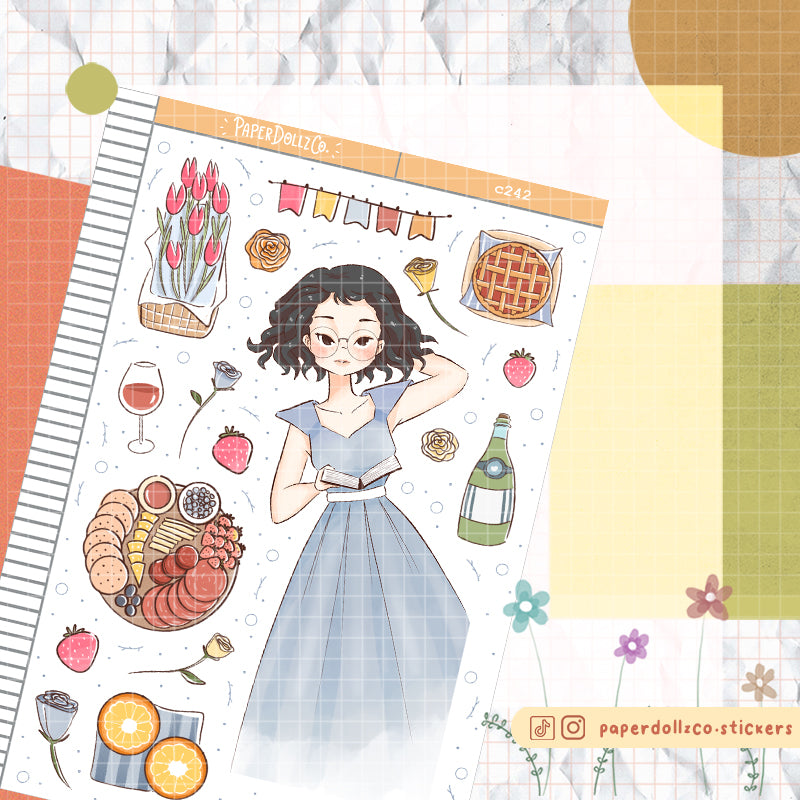 Lilac Collections Paperdollzco Planner Stickers | C242