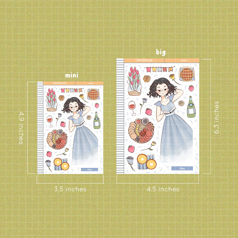 Lilac Collections Paperdollzco Planner Stickers | C242