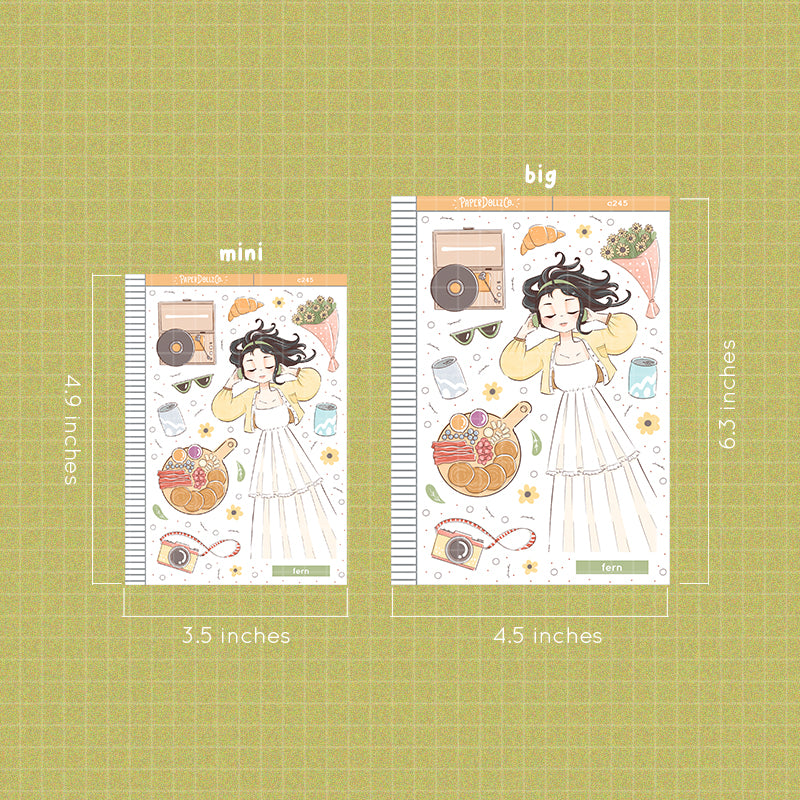 Fern Collections Paperdollzco Planner Stickers | C245