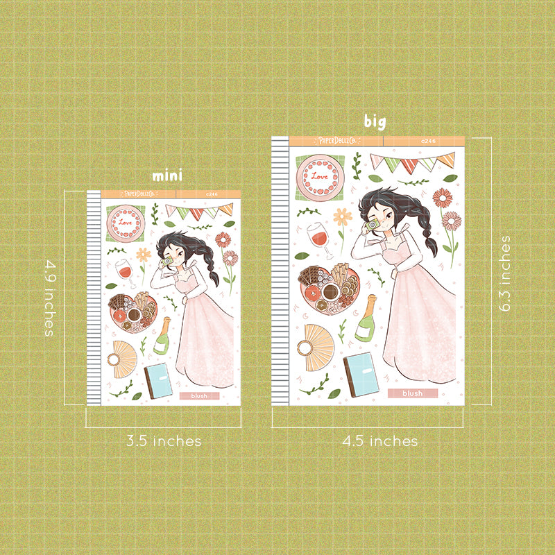 Blush Collections Paperdollzco Planner Stickers | C246