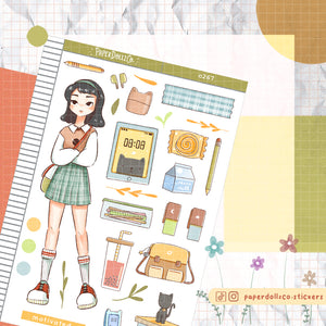 Motivated Student School Is Cool Paperdollzco Planner Stickers | C267