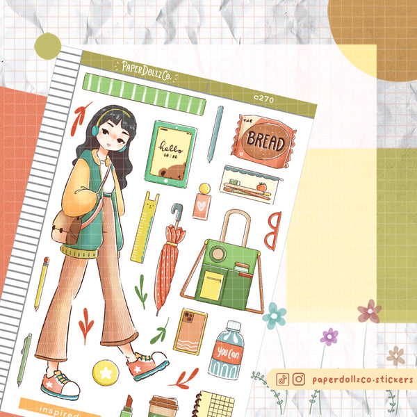 Inspired Student School Is Cool Paperdollzco Planner Stickers | C270