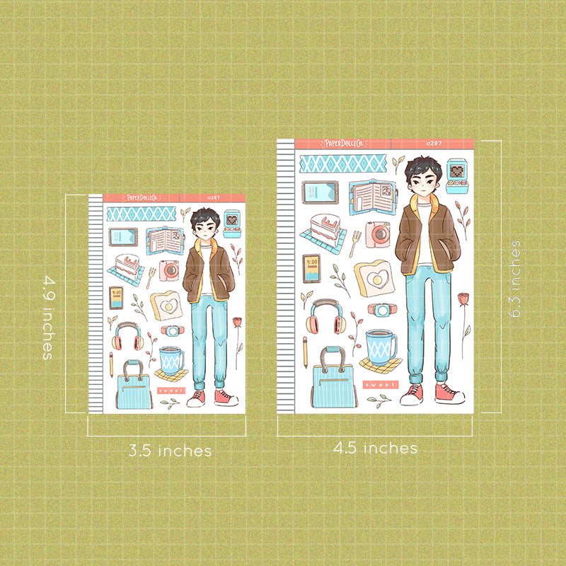 Sweet Guy | Crush Confessions | Collections | Paperdollzco Planner Stickers | C287