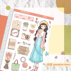 Sweet Girl | Story of Us | Paperdollzco Planner Stickers | C288