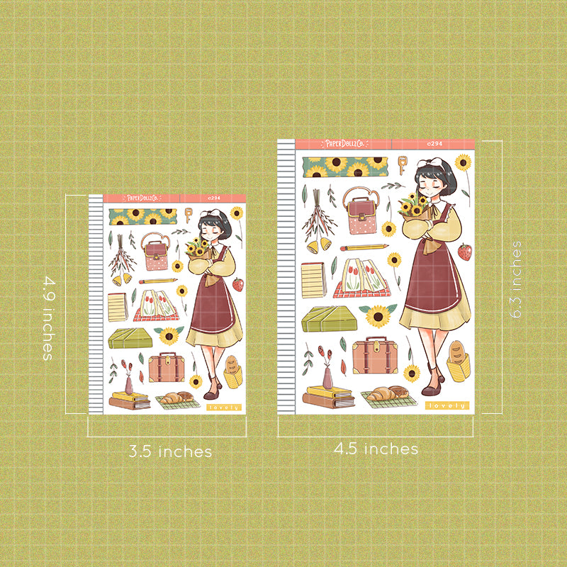 Lovely Girl | Story of Us | Collections | Paperdollzco Planner Stickers | C294