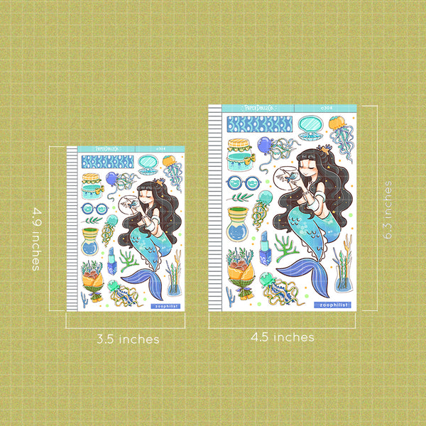 Zoophilist The Modern Mermaids Paperdollzco Planner Stickers | C304