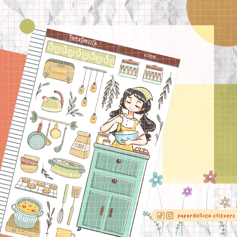 Cooking | Home Buddy | Collections | Paperdollzco Planner Stickers | C308