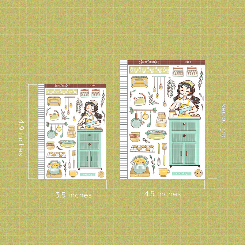 Cooking | Home Buddy | Collections | Paperdollzco Planner Stickers | C308