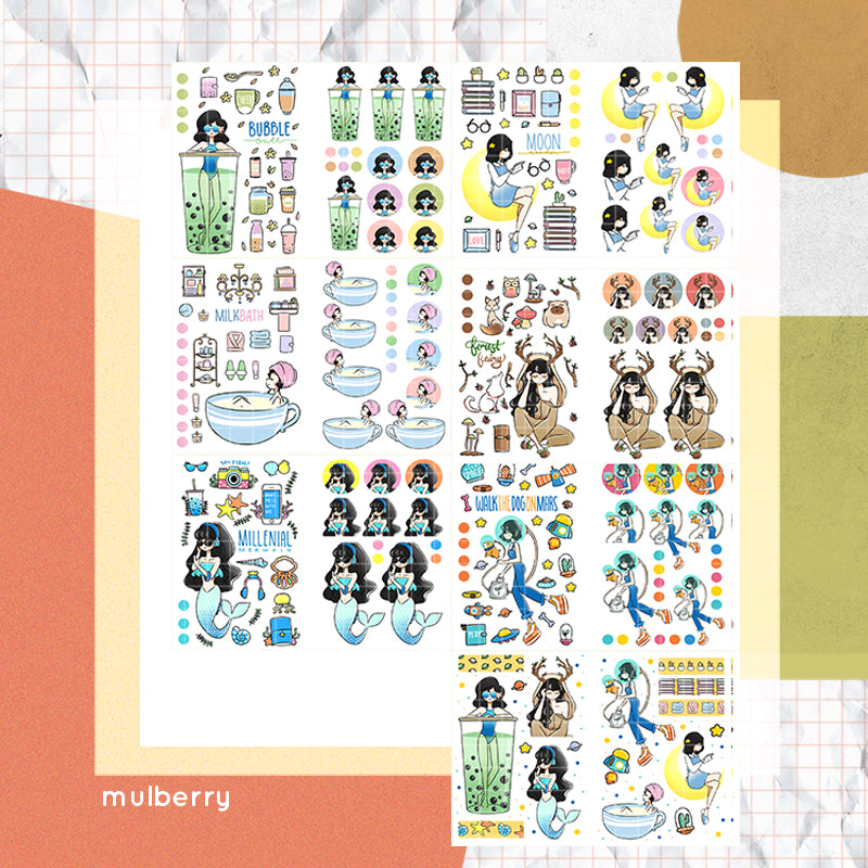 Out of this World PaperDollzCo Planner Sticker Book | CB001