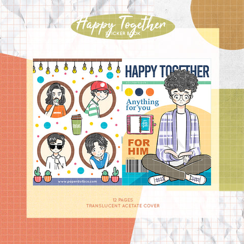 Happy Together PaperDollzCo Planner Sticker Book | CB005b