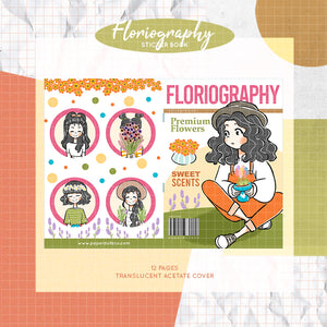 Floriography PaperDollzCo Planner Sticker Book | CB006b