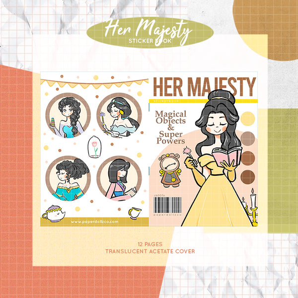 Her Majesty PaperDollzCo Planner Sticker Book | CB007a